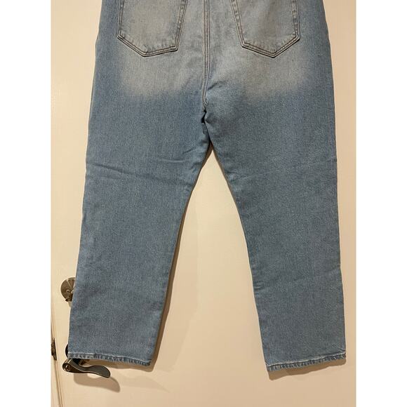 Loft The Straight Crop High Rise Jeans Size 12 NWT Regular Fit 27.5" Inseam - Picture 11 of 13
